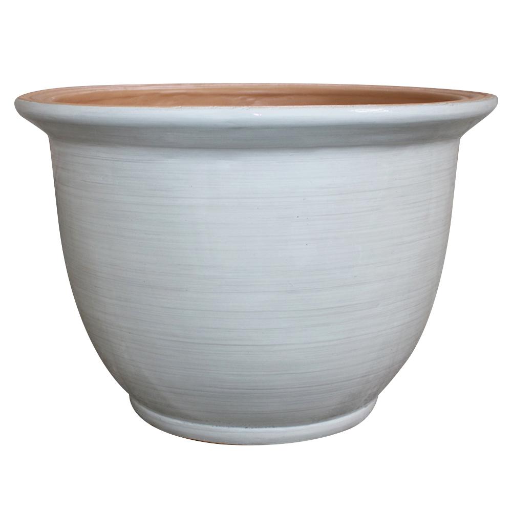 Southern Patio Willow 18 8 In Dia Chalk Resin Planter Cmx 057710