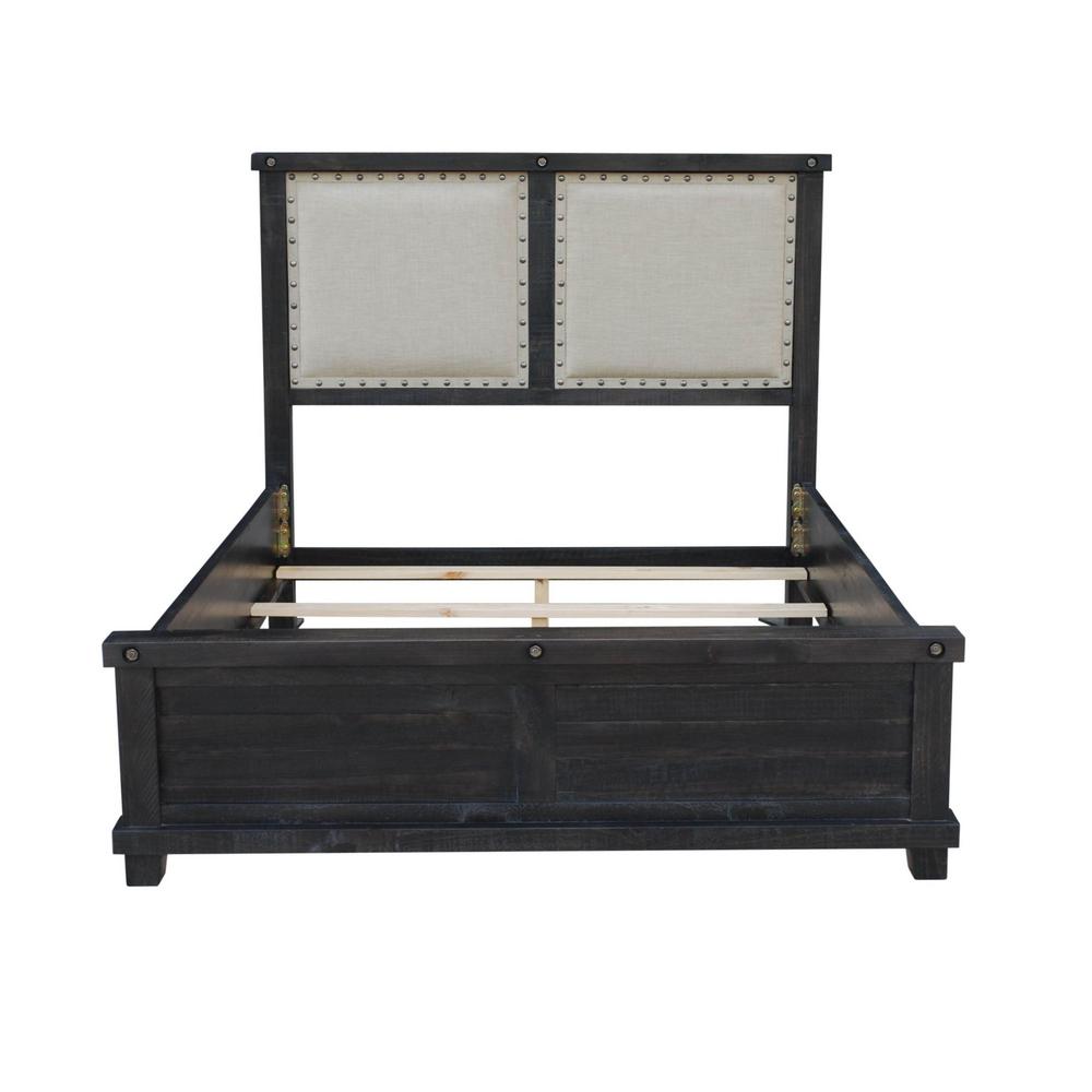 Modus Furniture Yosemite Dark Wood With Linen Upholstered Modus Furniture Yosemite Dark Wood With