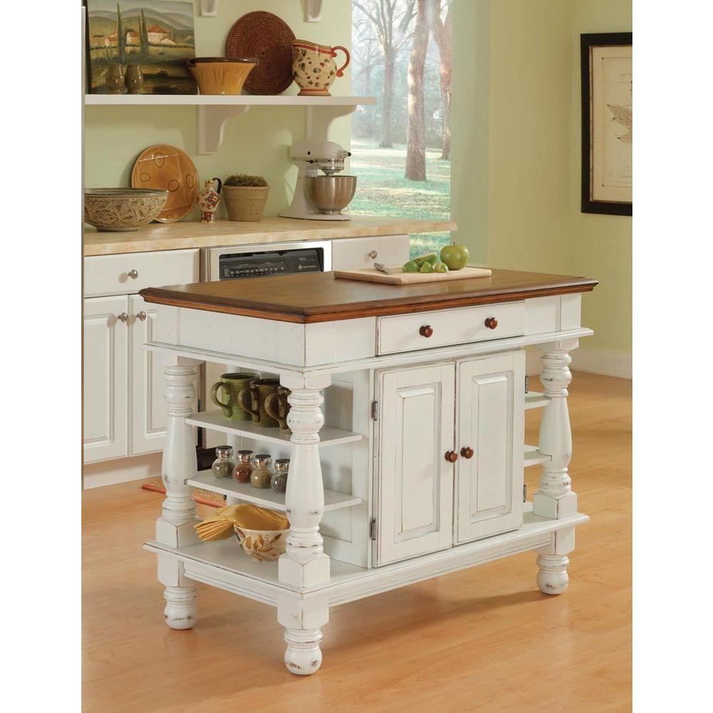 Home Styles Americana White Kitchen Island With Storage 5094 94