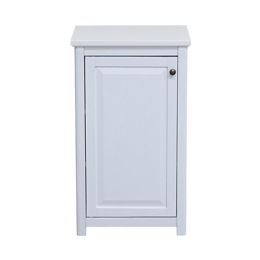 Alaterre Furniture Dorset 17 In W X 29 In H Freestanding Floor Bath Storage Cabinet With Door In White