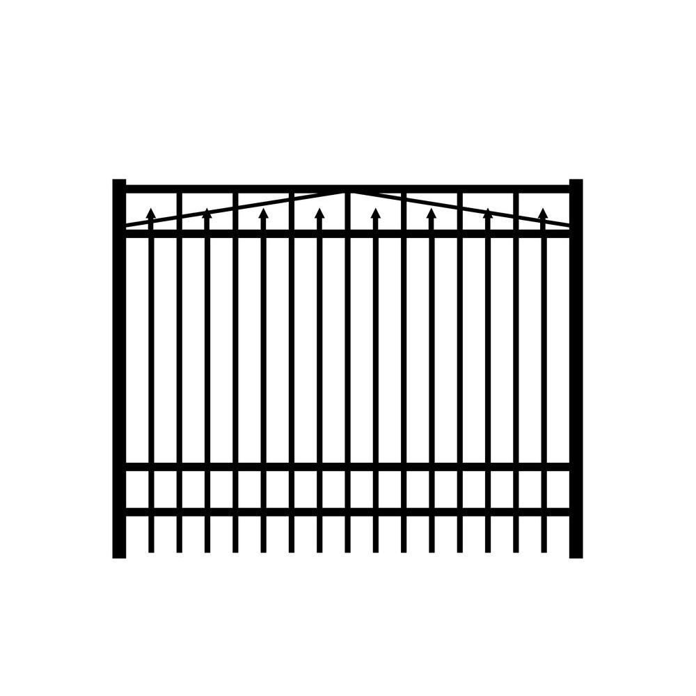 Veranda 6 ft. x 6 ft. Euro Style Adjustable Aluminum Metal Fence Gate