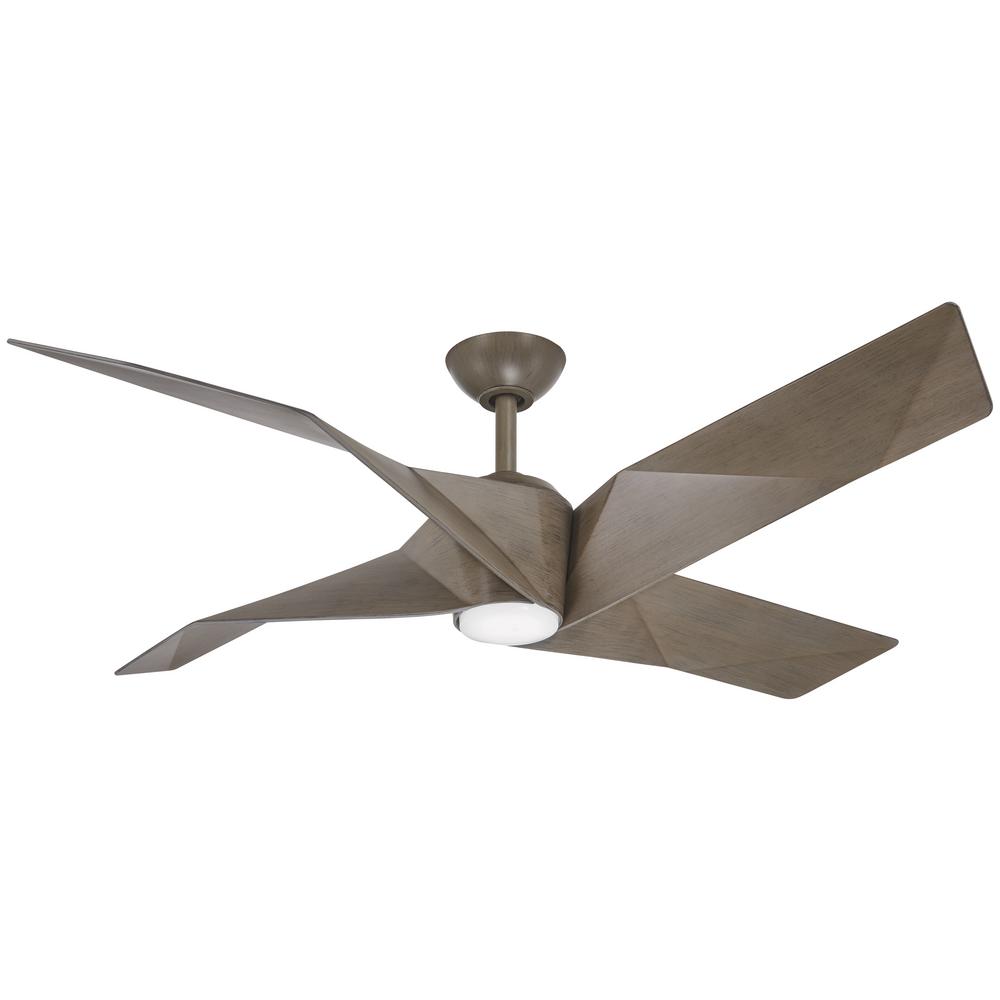 Aire A Minka Group Design Welkin 56 In Integrated Led Indoor Flat Wood Gray Ceiling Fan With Light