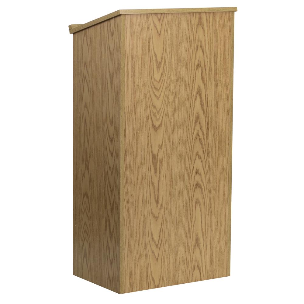 Flash Furniture Oak Stand Up Lectern Mtm8830lectoak The Home Depot Flash Furniture Oak Stand Up Lectern