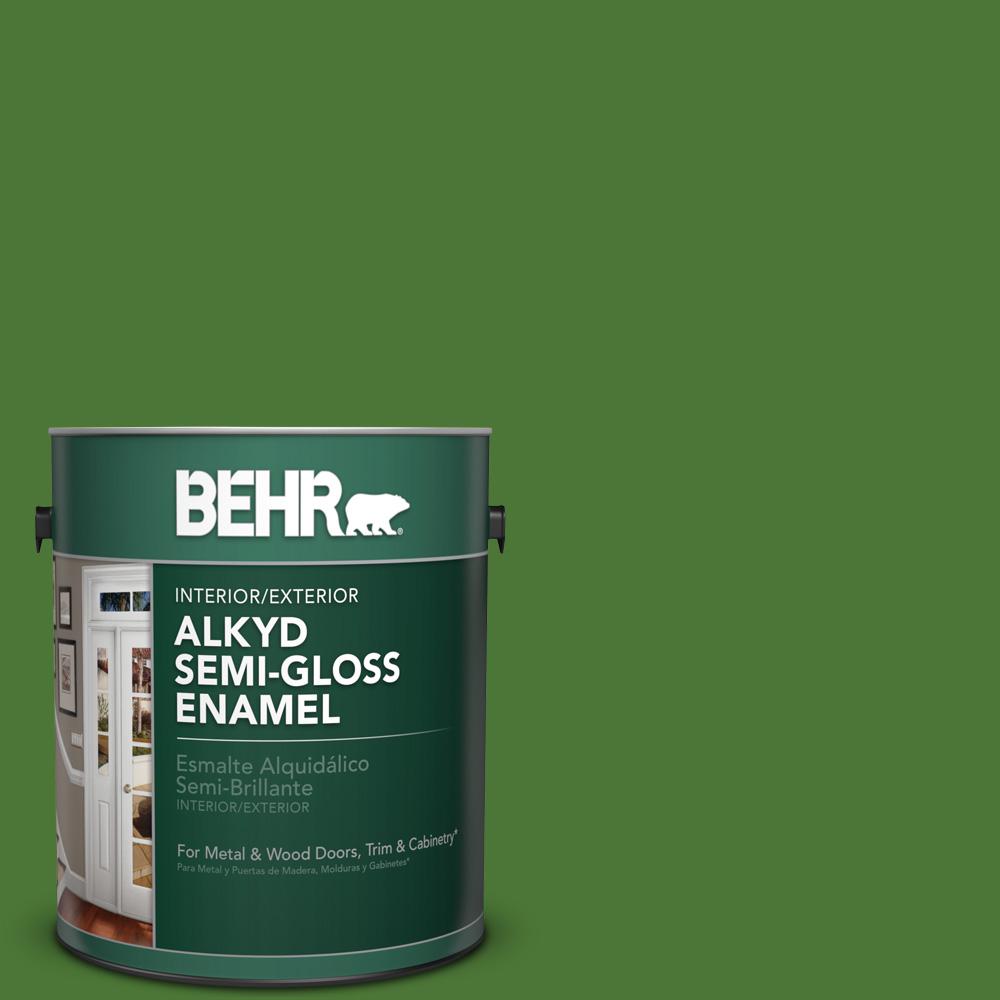 BEHR 1 gal. P3807 Luck of the Irish SemiGloss Enamel Alkyd Interior