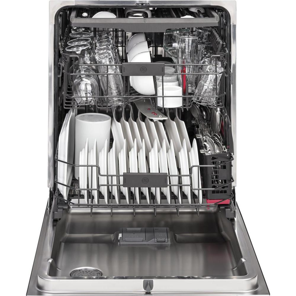 Ge Profile Top Control Smart Dishwasher In Slate With Stainless