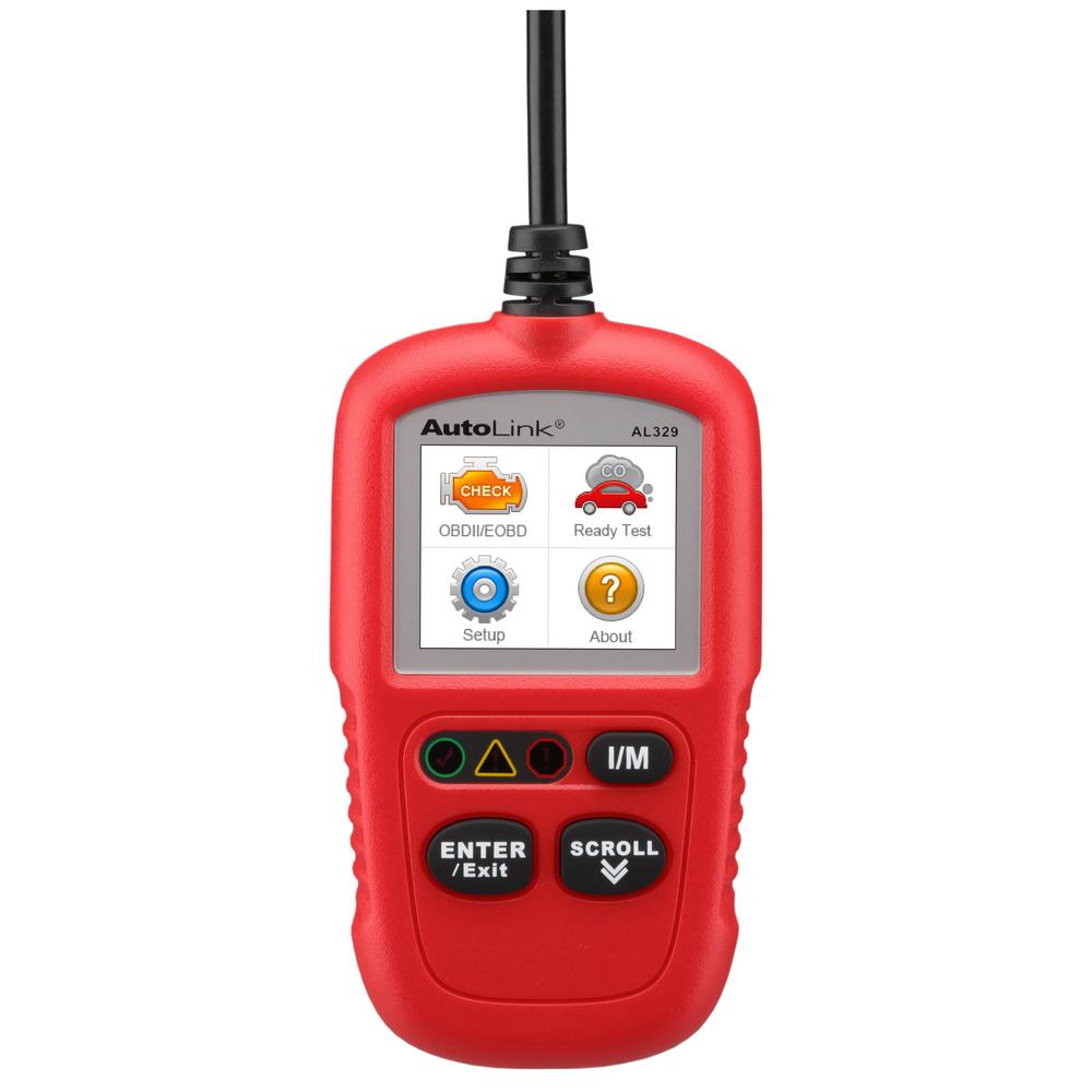 Autel Obdii Code Reader With Live Data And Auto Vin Al329r The Home Depot