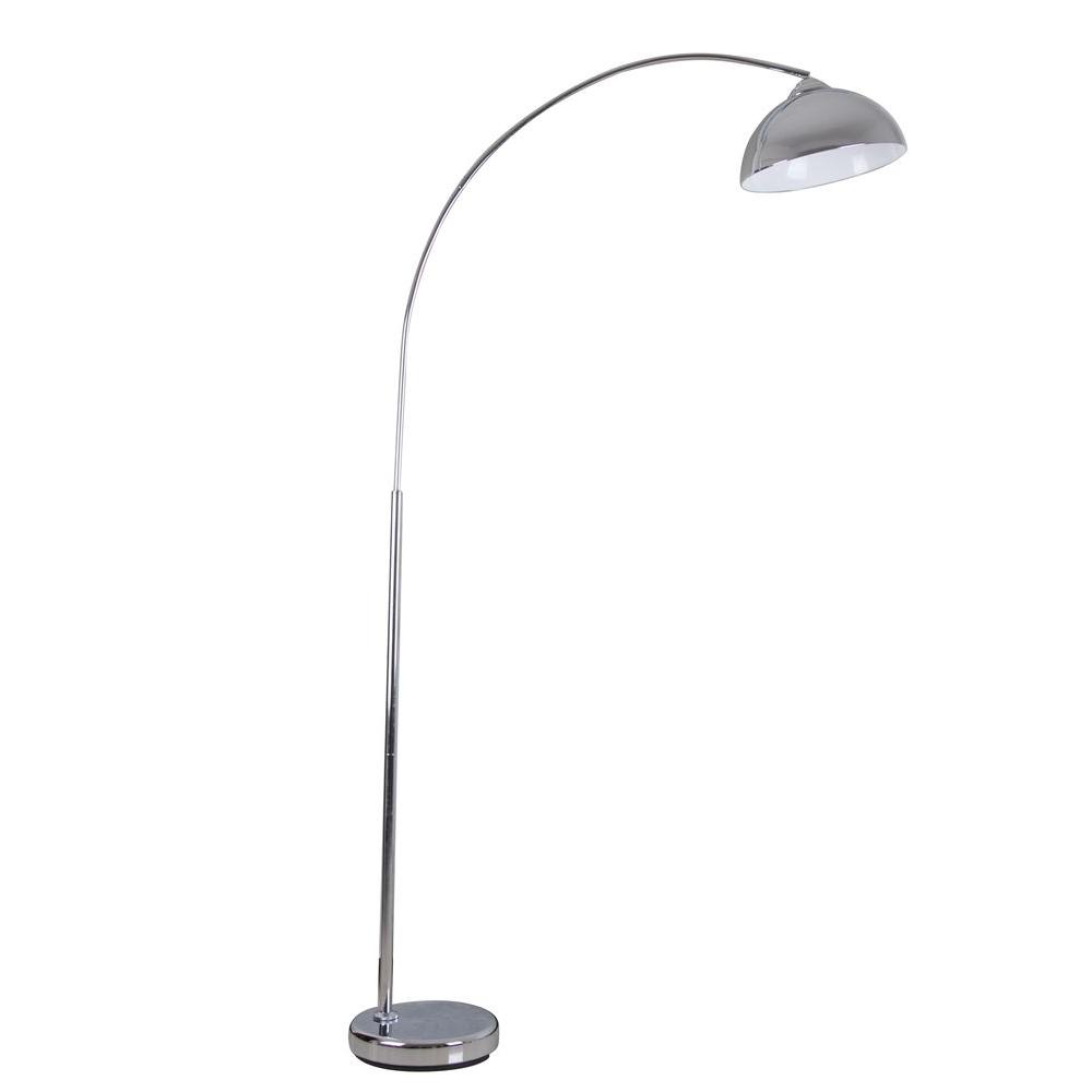 Alsy 74.2 in. Chrome Arc Floor Lamp18563003 The Home Depot