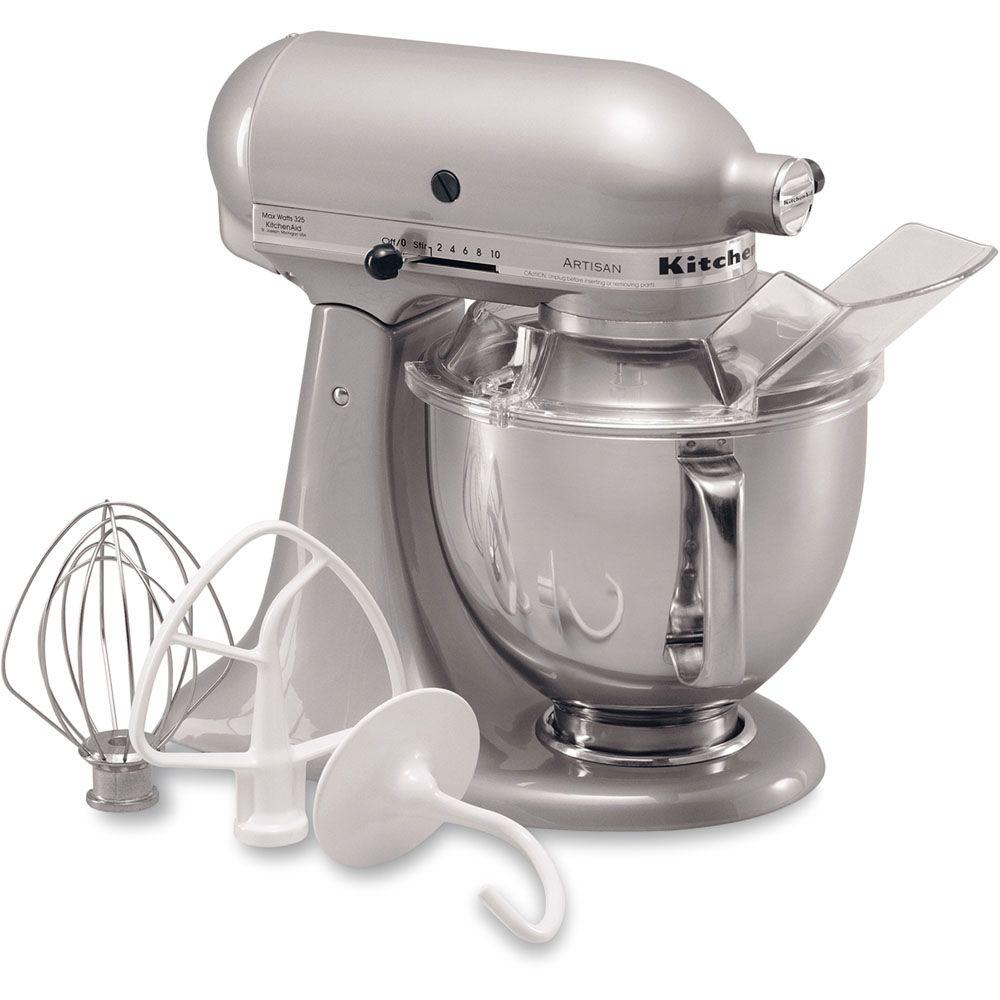 Kitchenaid Artisan 5 Qt Metallic Charcoal Stand Mixer Ksm150psmc Kitchenaid Artisan 5 Qt Metallic Charcoal Stand Mixer Ksm150psmc The Home Depot