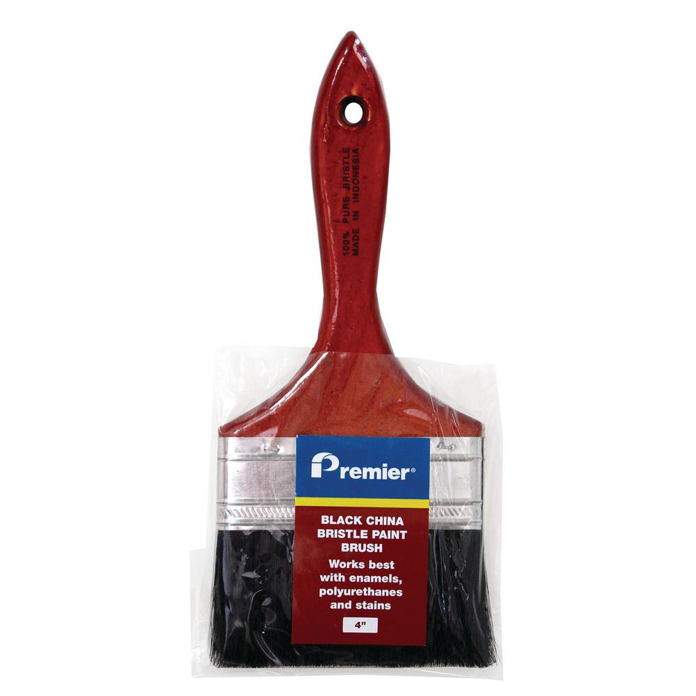 Premier 4 in. Black Bristle Brush (12Pack)H83240 The Home Depot