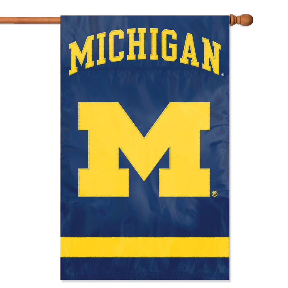 Party Animal Michigan Applique Banner Flag Afum 2 The Home Depot
