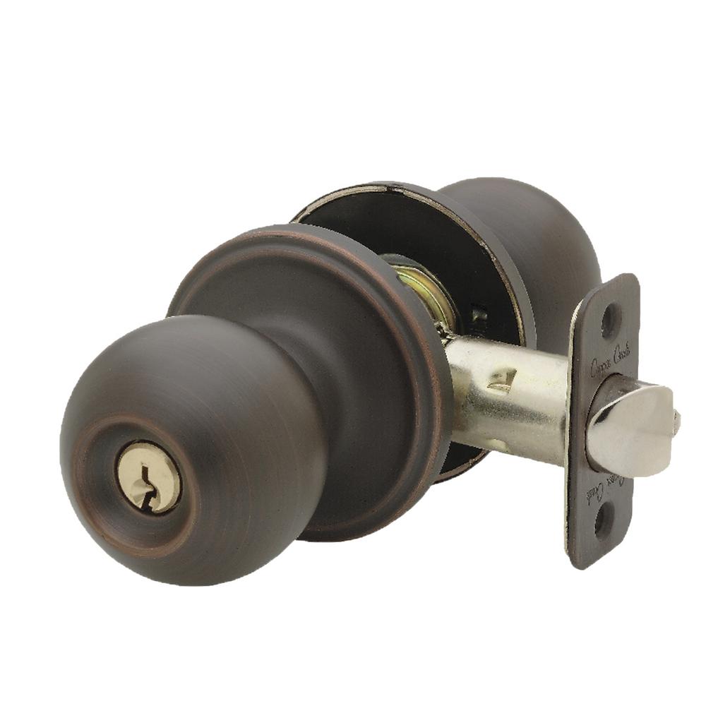 Copper Creek Tuscan Bronze Keyed Entry Door Knob-BK2040TB - The Home Depot