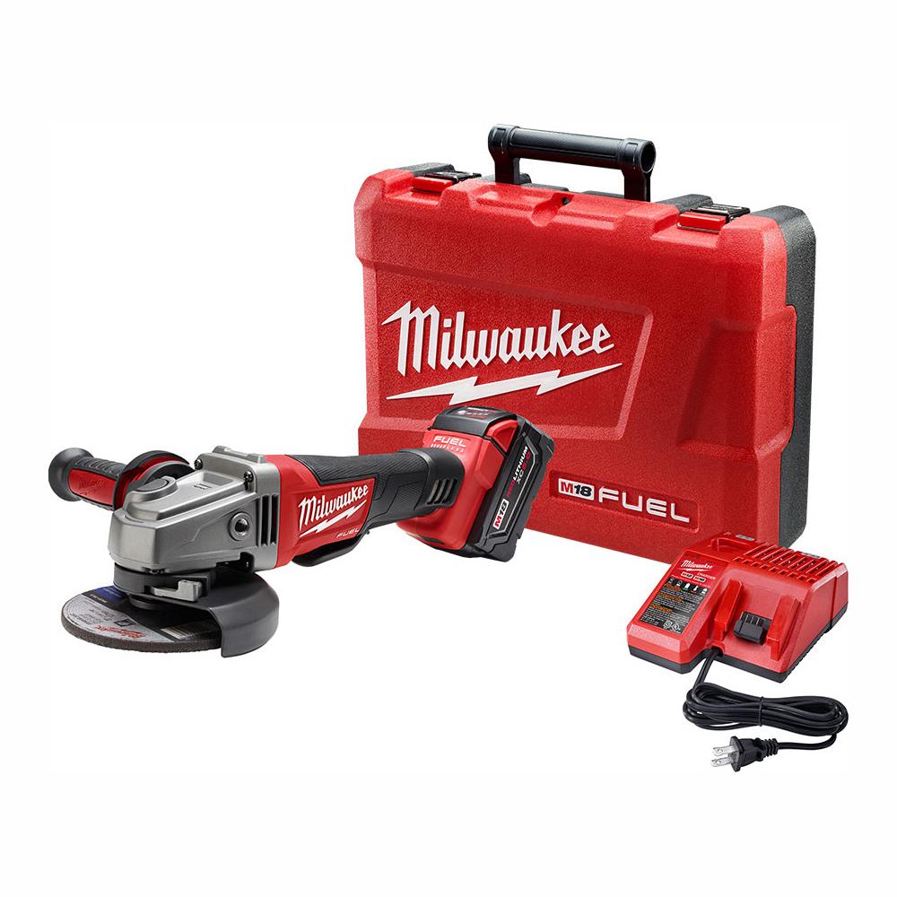 Milwaukee 15 Amp 7/9 in. RotoLok Large Angle Grinder with Trigger Lock
