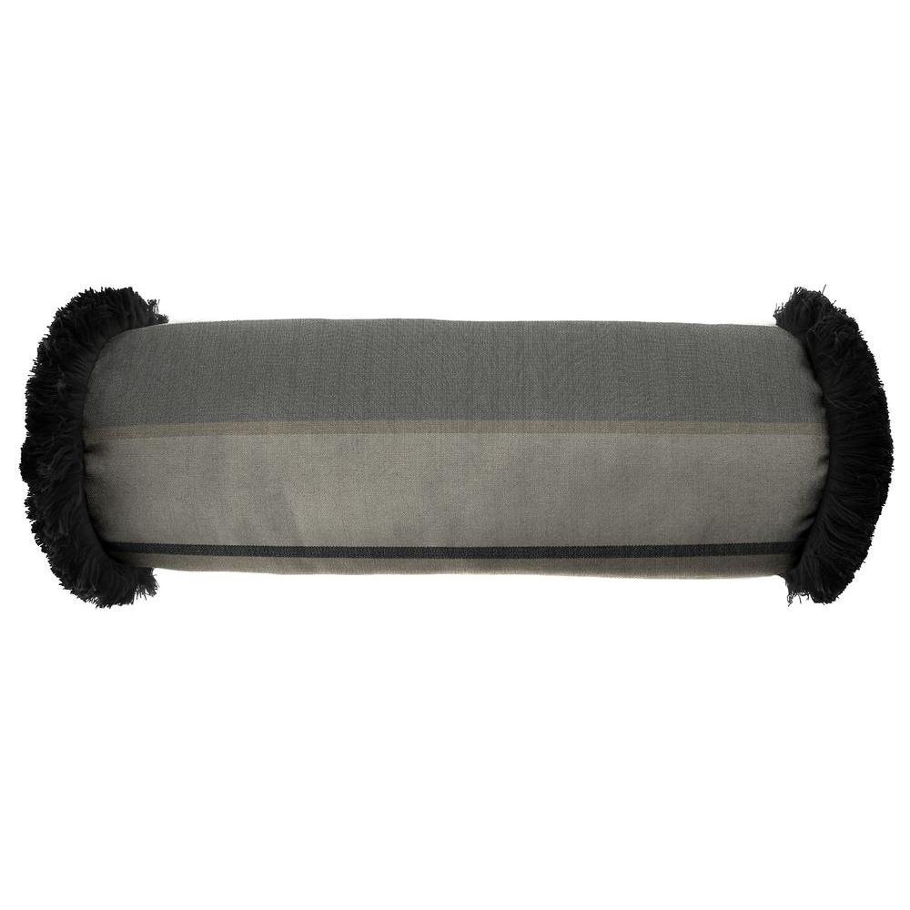 Jordan Manufacturing Sunbrella 7 in. x 20 in. Milano Charcoal Bolster