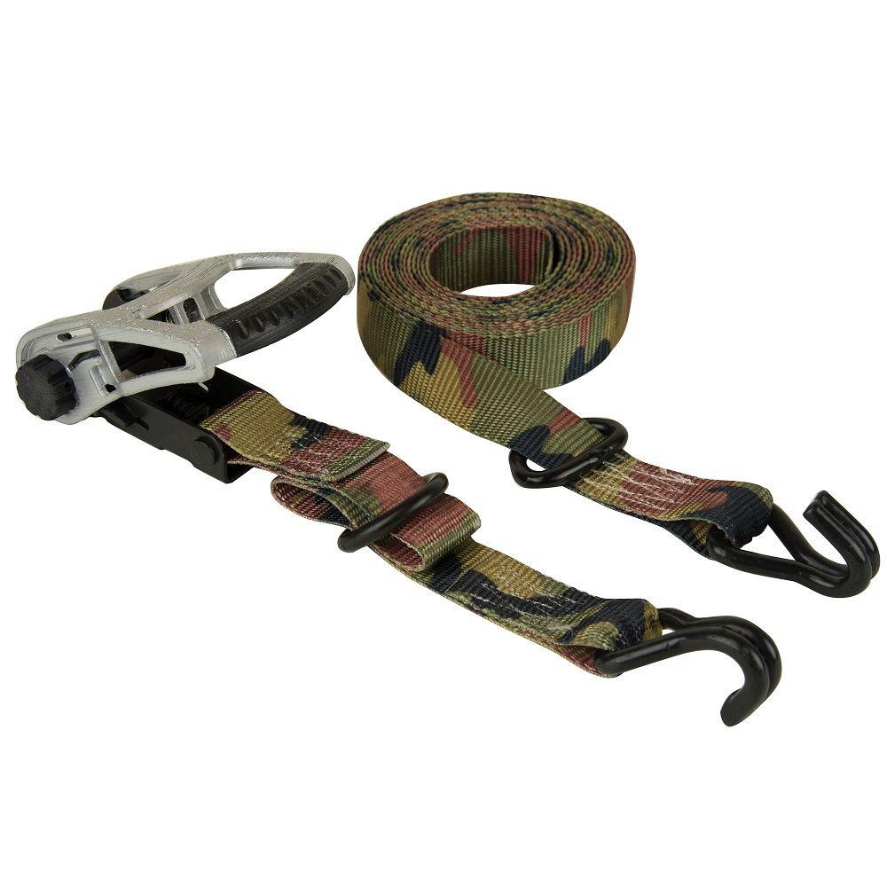 Keeper 1.25 in. x 16 ft. Woodland Camo Ratchet Tie Down (2 ...