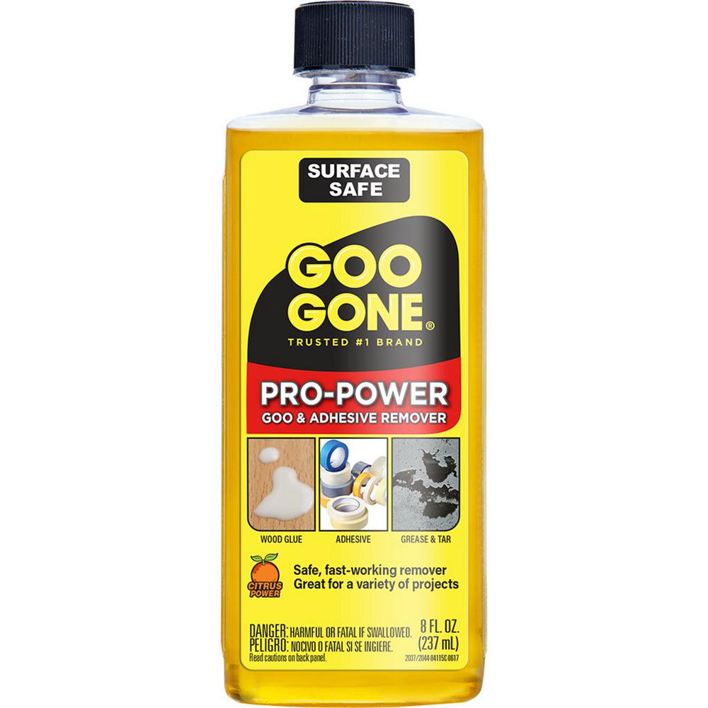 Goo Gone 8 Oz Pro Adhesive Remover 2037 The Home Depot Goo Gone 8 Oz Pro Adhesive