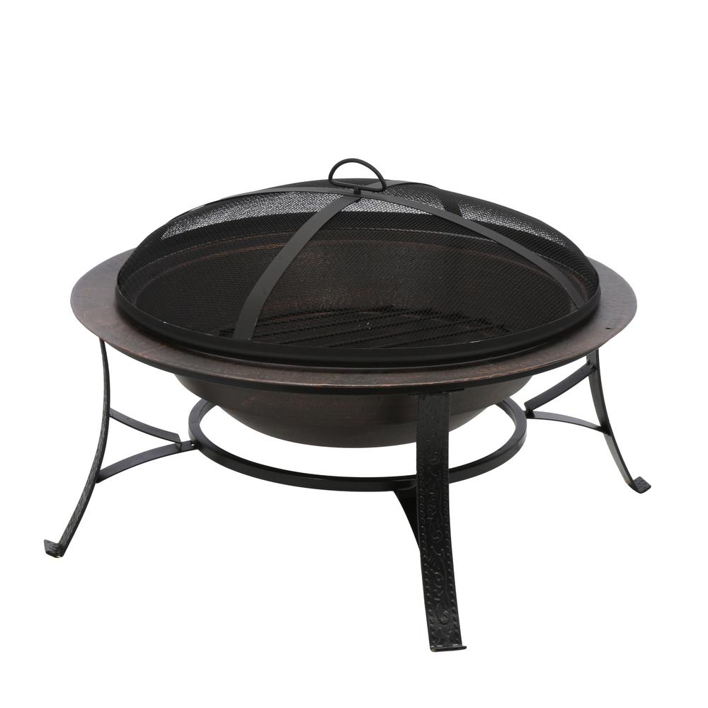 Gilbert Bennett Cast Iron Copper Fire Pit Fb6132 The Home Depot