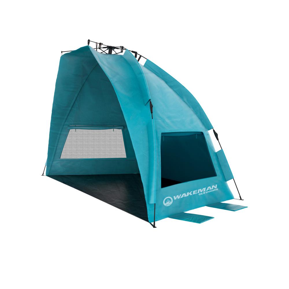 Beach Shelter Tent Pop Up Fishing Waterproof UV 50 Protection Camping Tents Lightweight Portable Sun Shelter for 3-4 People Outdoors Canopy for Backyard Fun or Picnics
