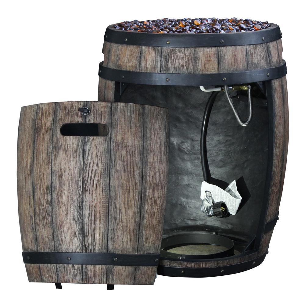 Homcomfort 43 500 Btu Whiskey Barrel Propane Gas Patio Heater