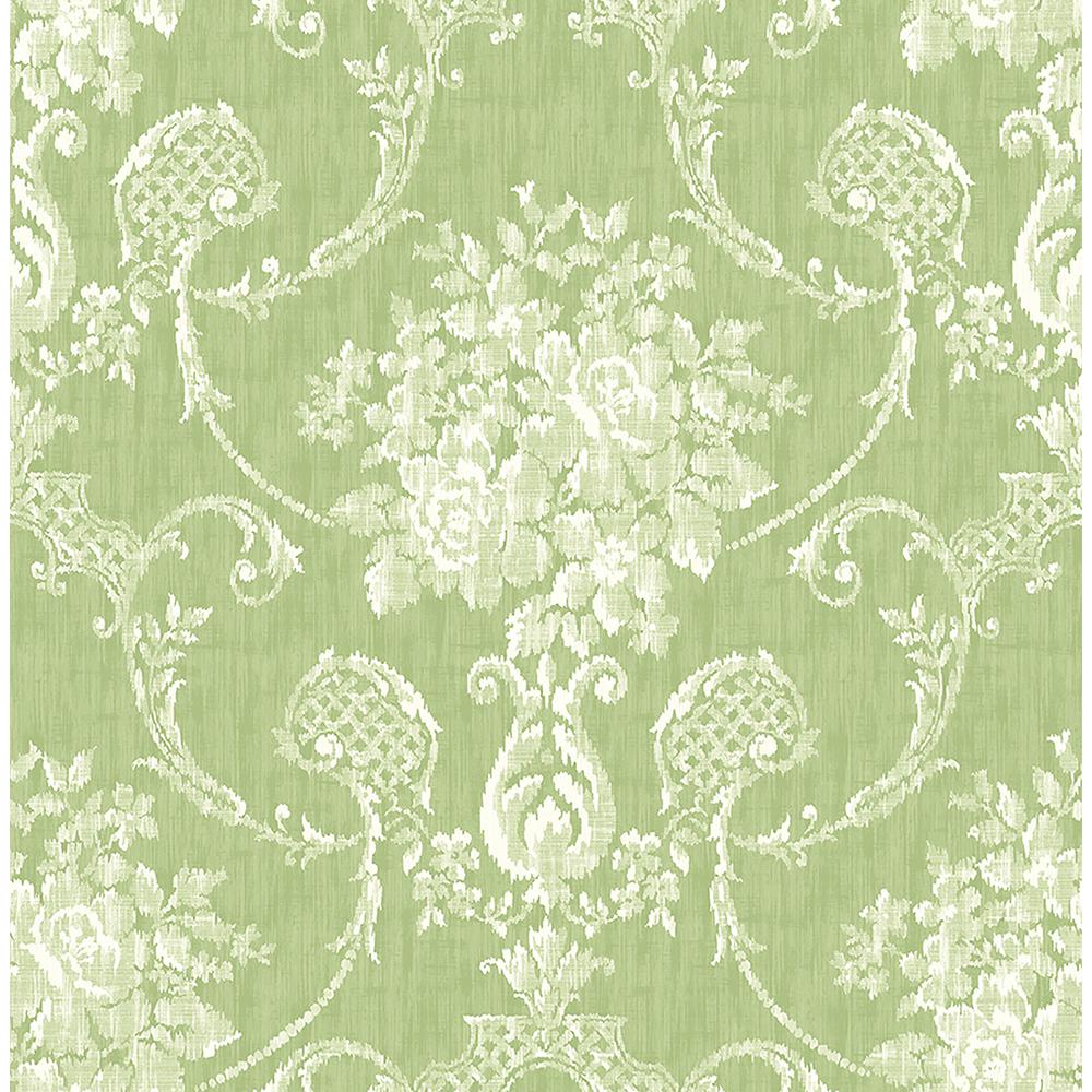 A Street Winsome Green Fl Damask Wallpaper Sample 2702 22747sam Winsome Green Fl Damask Wallpaper Sample