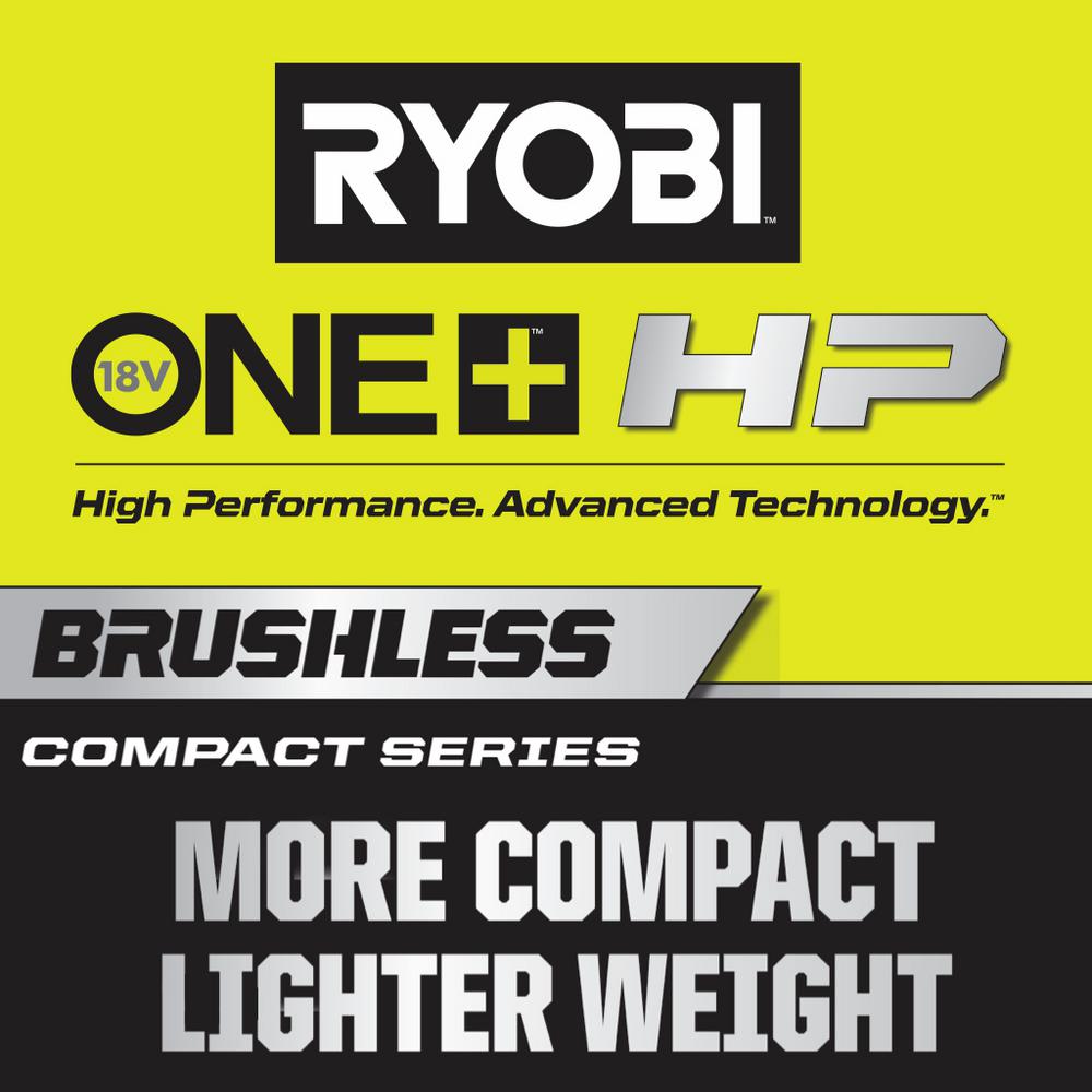 Ryobi One Hp 18v Brushless Cordless Compact 6 Tool Combo Kit With 2 1 5 Ah Batteries Charger And Bag Psck01k Psra02 Psrs01 Psiw01 Pscs02 The Home Depot