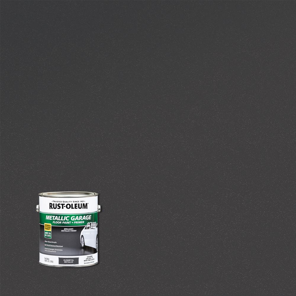 Rust Oleum 1 Gal Metallic Gunmetal Concrete Floor Interior Rust Oleum 1 Gal Metallic Gunmetal