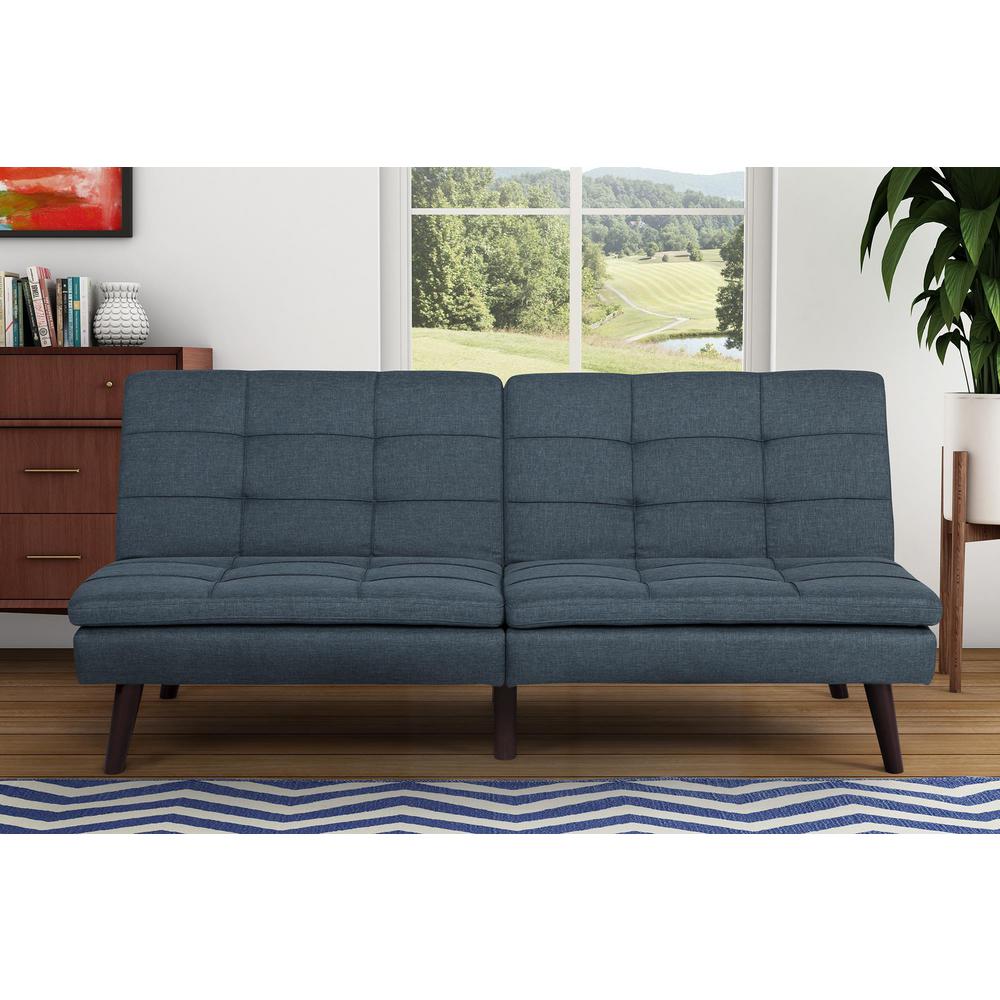 DHP Premium Westbury Navy Futon-2108629 - The Home Depot