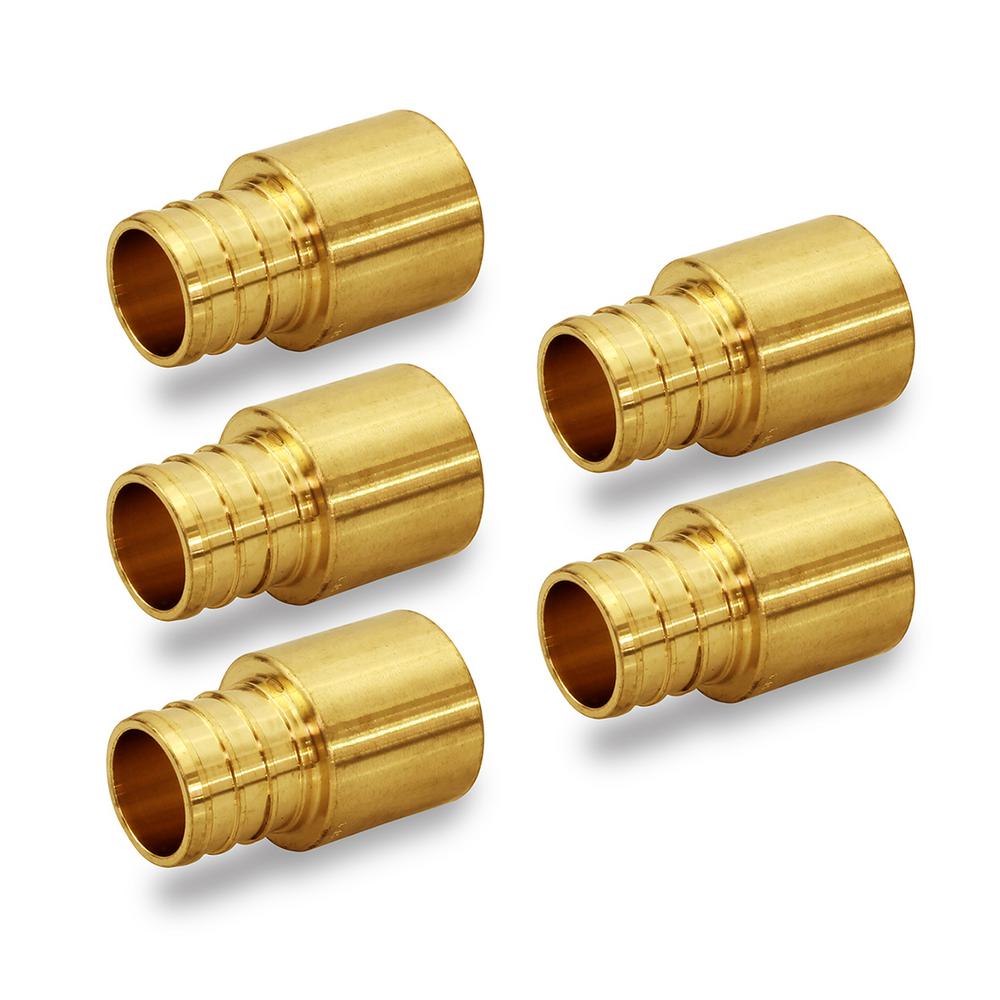 The Plumber's Choice 1/2 in. Brass Female Sweat Copper Adapter x 5/8 in