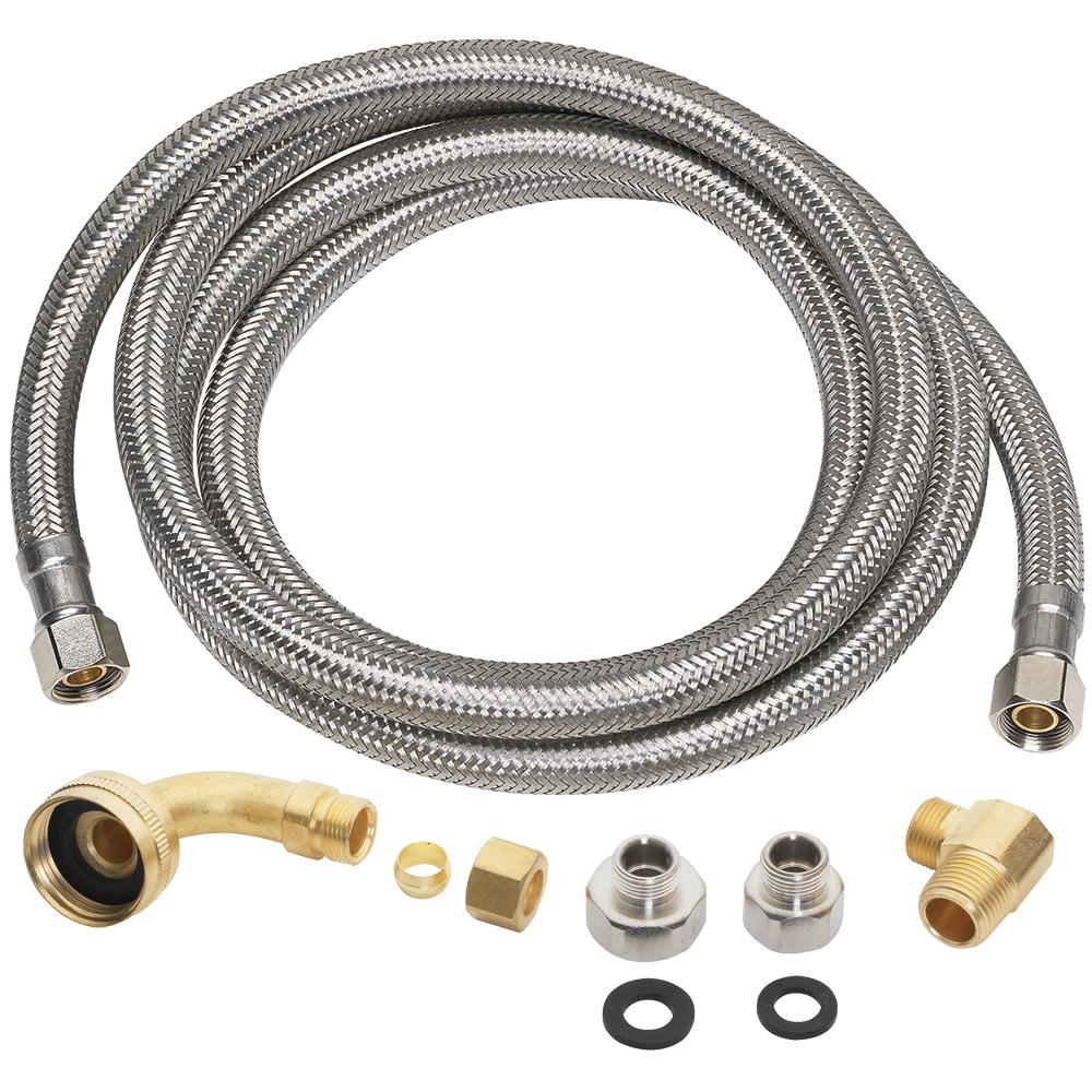 Everbilt 3/8 inch x 3/8 inch x 60 inch Stainless Steel Universal Dishwasher... by Everbilt