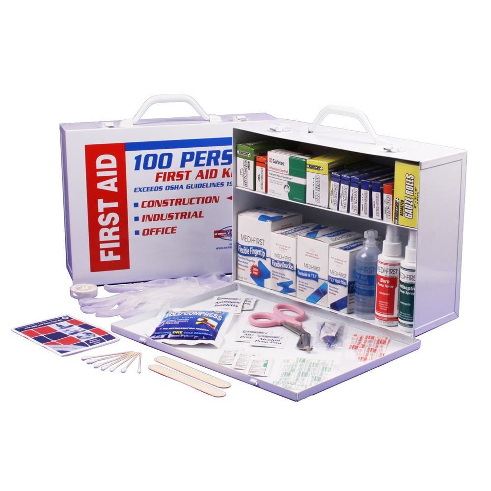 Rapid Care 520Piece 2 Shelf OSHA/ANSI First Aid The Home Depot