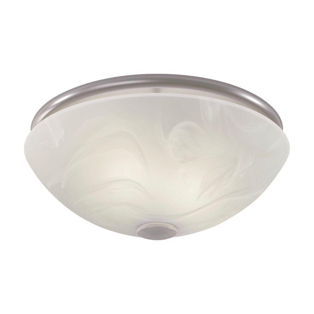 NuTone Decorative Brushed Nickel 80 CFM Ceiling Bathroom ...