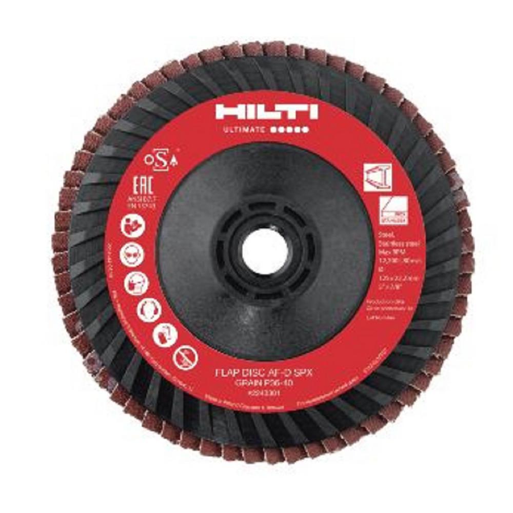 Hilti 5 in. x 5/811 in. 60Grit Type 29 Flap Disc SPX Ultimate Pack (10Piece)2243336 The