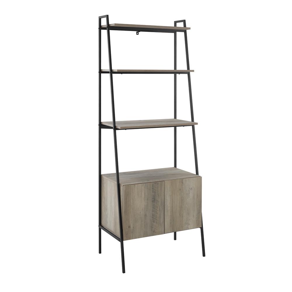 Walker Edison Furniture Company 72 In Grey Wash Metal And Wood Walker Edison Furniture Company 72 In Grey Wash Metal And Wood Ladder Storage