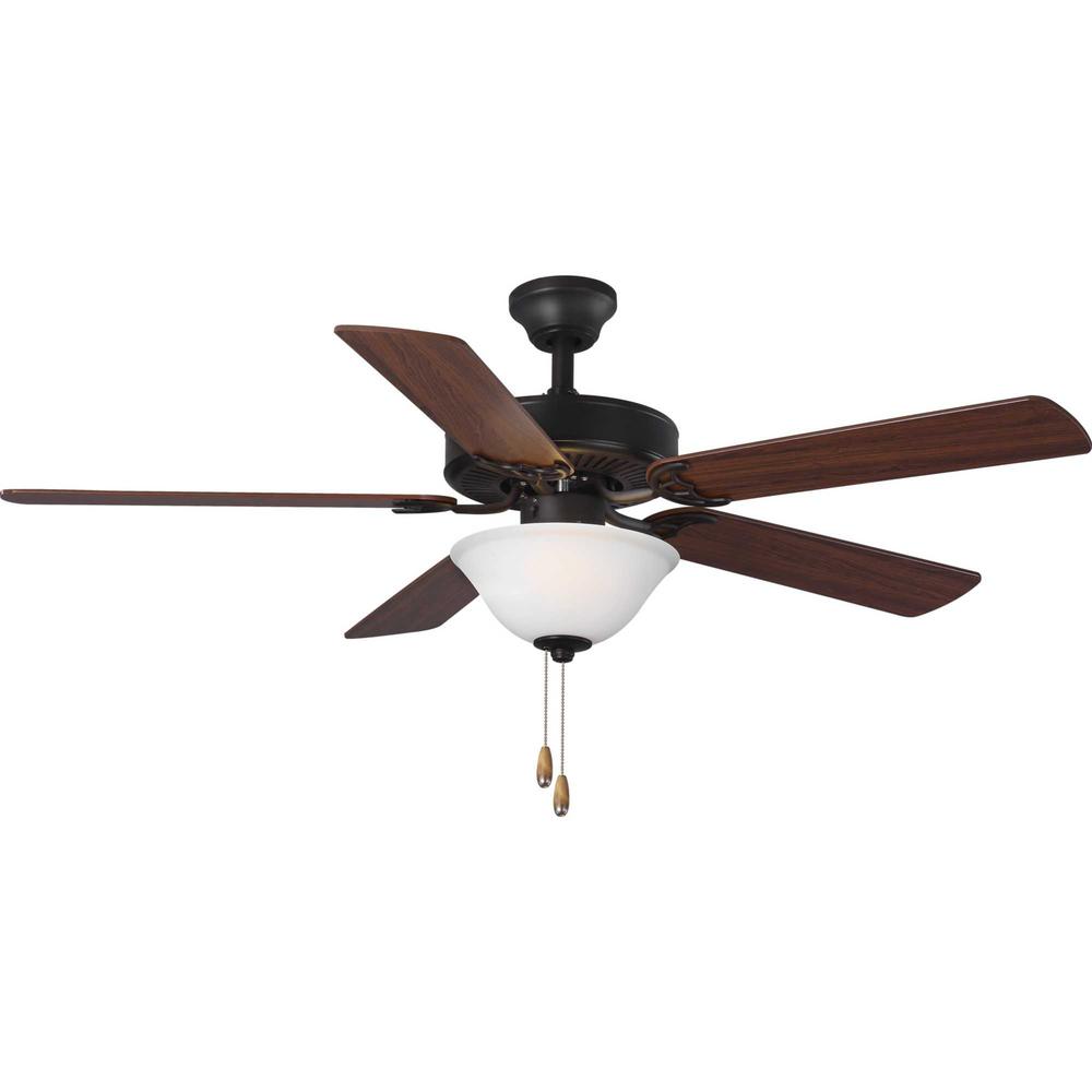 Progress Lighting 5 Blade 52 In Integrated Led Architectural Bronze Ceiling Fan With Light Kit P2599 129 The Home Depot - Ceiling Fans With 5 Lights Progress Lighting 5 Blade 52 In Integrated Led Architectural Bronze Ceiling Fan With Light Kit P2599 129 The Home Depot - Ceiling Fans With 5 Lights