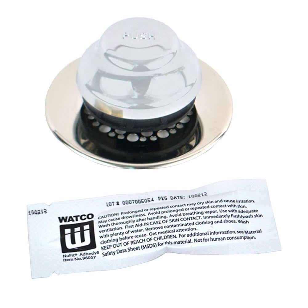 Watco Universal NuFit Foot Actuated Bathtub Stopper Grid Strainer