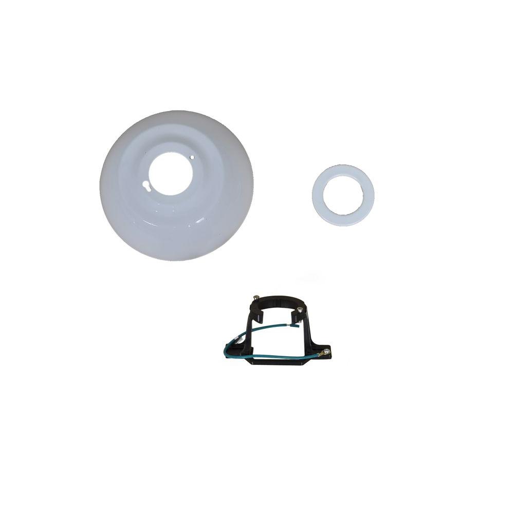 Four Winds 54 In White Ceiling Fan Replacement Mounting Bracket And White Ceiling Fan Replacement Mounting Bracket And Canopy Set