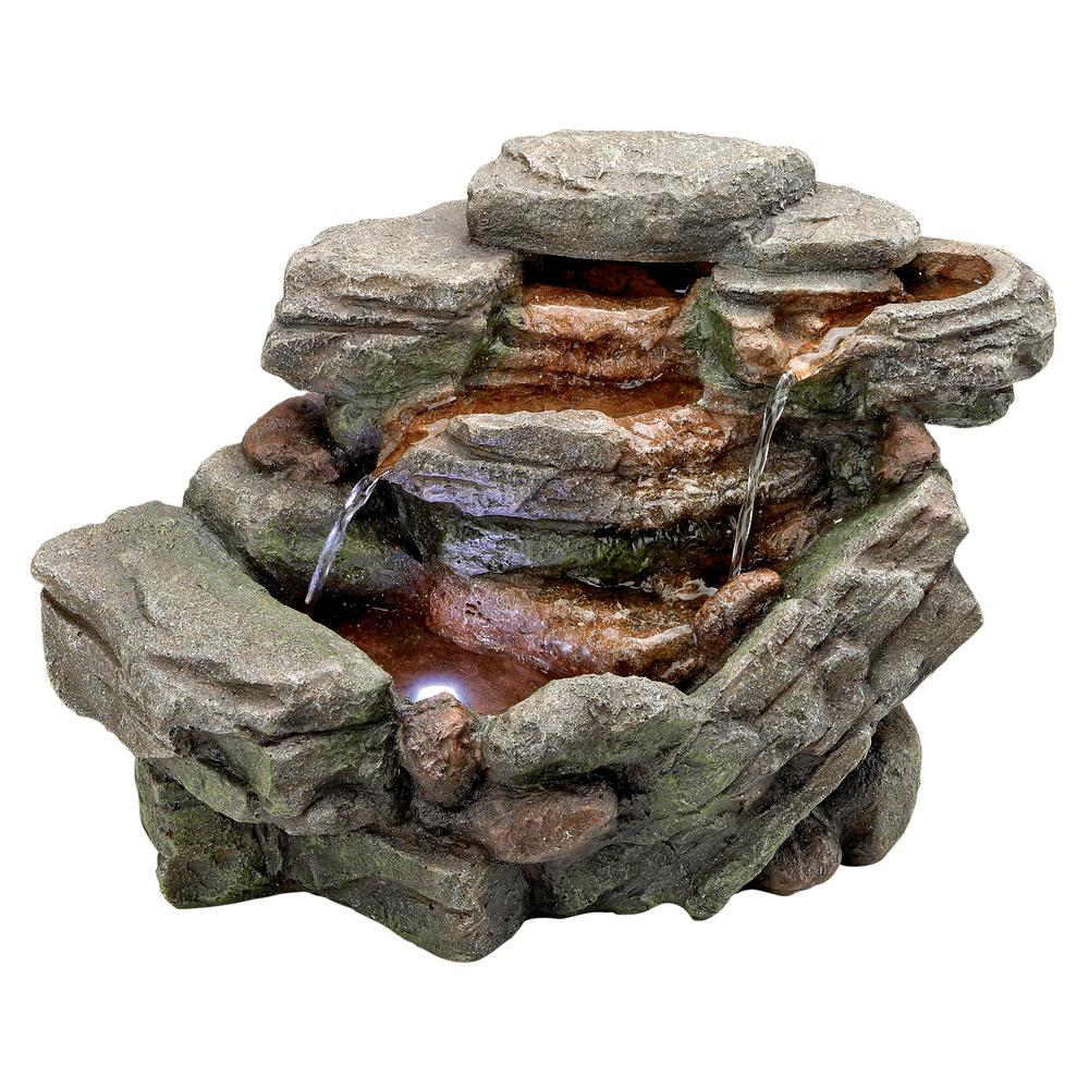 Design Toscano Waterfall Creek Cascading Stone Bonded Resin Tabletop Fountain Design Toscano Waterfall Creek Cascading Stone Bonded Resin Tabletop Fountain