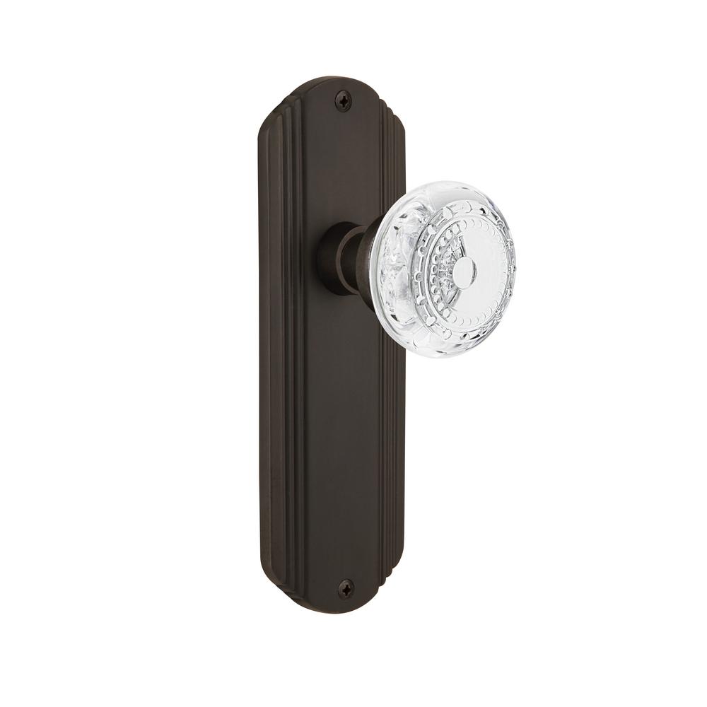 Nostalgic Warehouse Deco Plate Oil Rubbed Bronze Double Dummy With