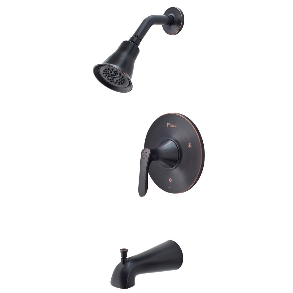 Pfister Weller 1Handle Tub and Shower Faucet Trim Kit in Tuscan Bronze