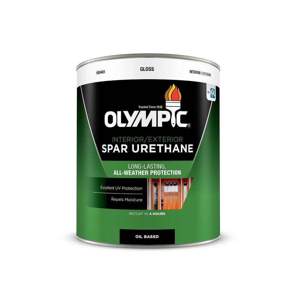 Olympic 1qt. Gloss OilBased Interior/ Exterior Spar Olympic 1qt. Gloss OilBased Interior/ Exterior Spar