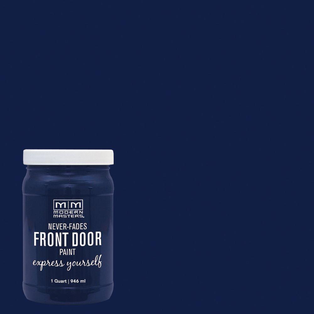 Modern Masters Express Yourself 1 Qt Satin Peaceful Blue Water Based Front Door Paint