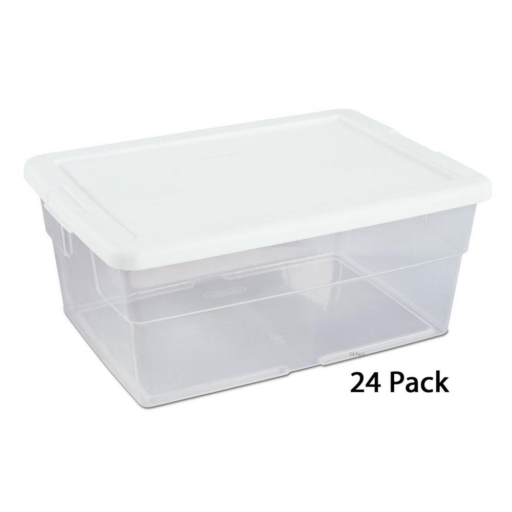 Clear Stacking Storage Container Tub 