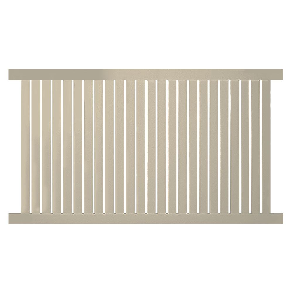 Weatherables Hanover 4 ft. W x 4 ft. H Khaki Vinyl Pool Fence Gate-SKPO ...