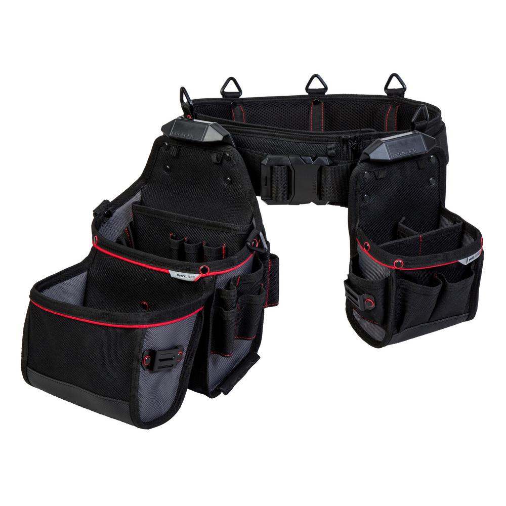 PROLOCK 3Piece 15Pocket Handyman Tool Belt RigPLS069 The Home Depot