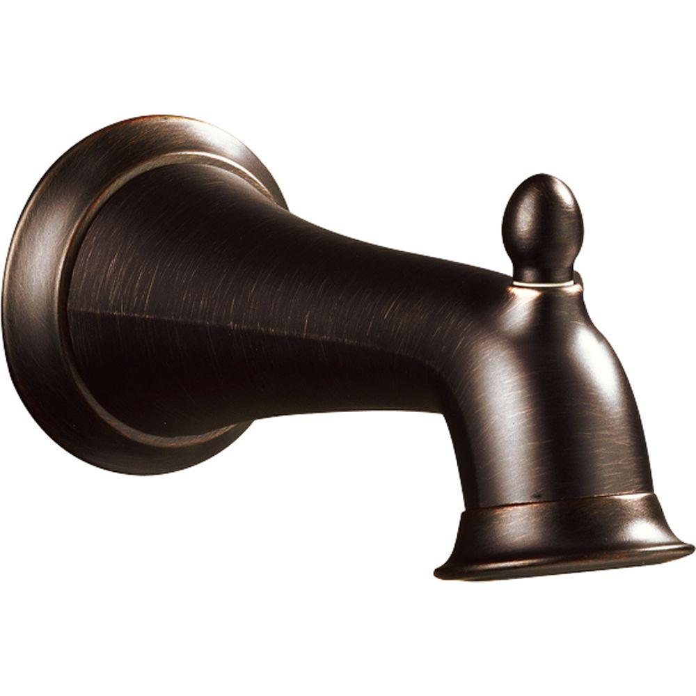 Delta Vessona 6 1 4 In Long Pull Up Diverter Tub Spout In Venetian   Venetian Bronze Delta Tub Spouts Rp48690rb 64 1000 