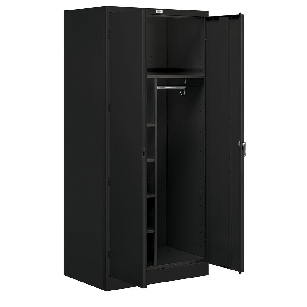 Salsbury Industries 36 In W X 78 H 24 D Combination Storage Cabinet Embled Black Salsbury Industries 36 In W X 78 H 24 D