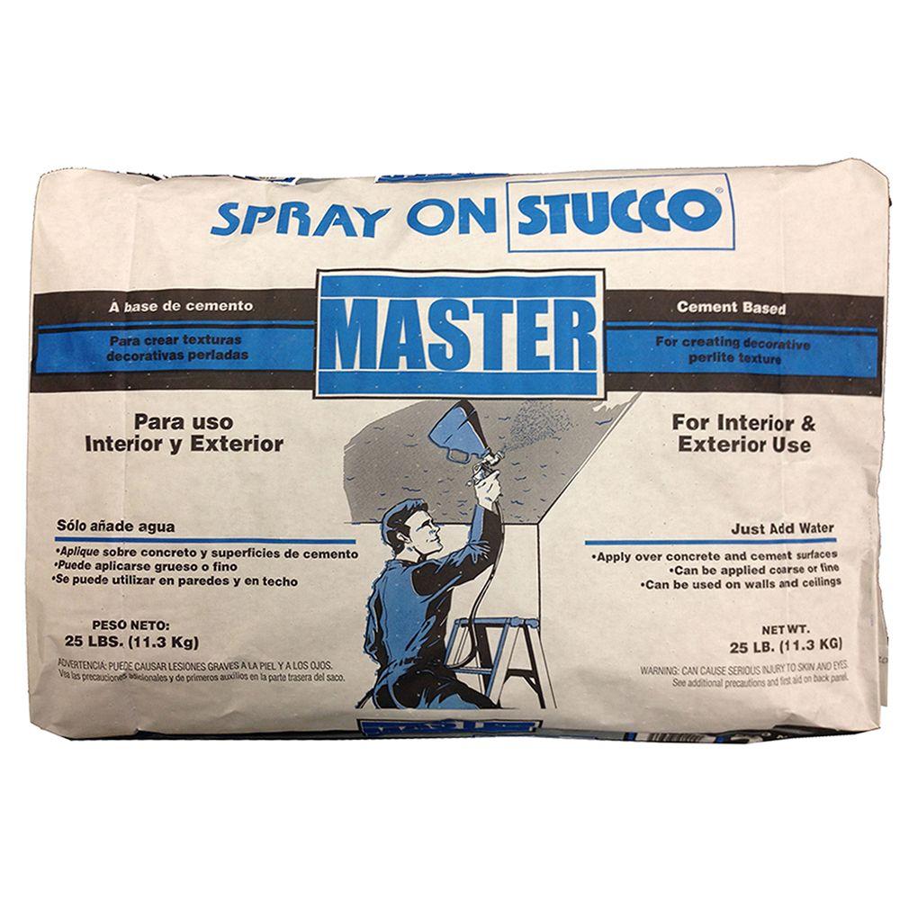 Quikrete 25 Lb Spray On Stucco D025 The Home Depot