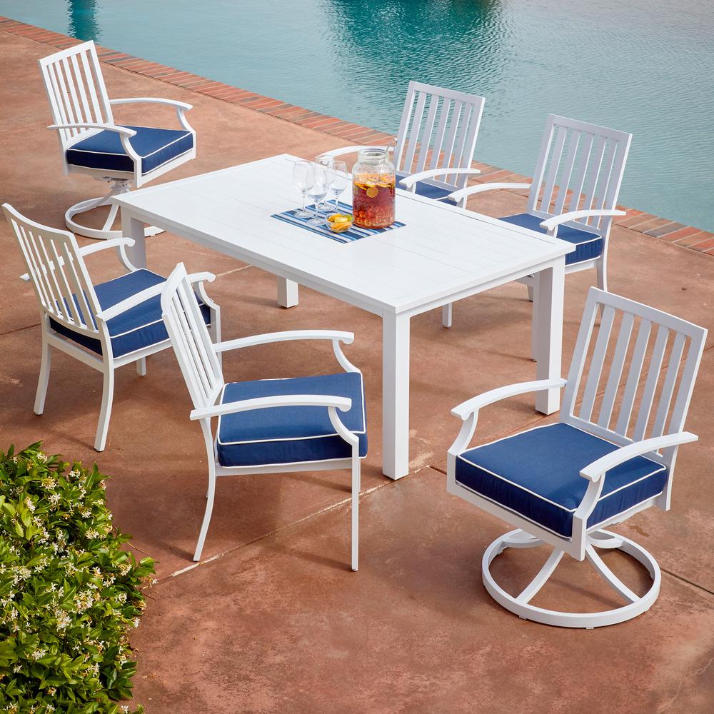 White And Blue Outdoor Furniture