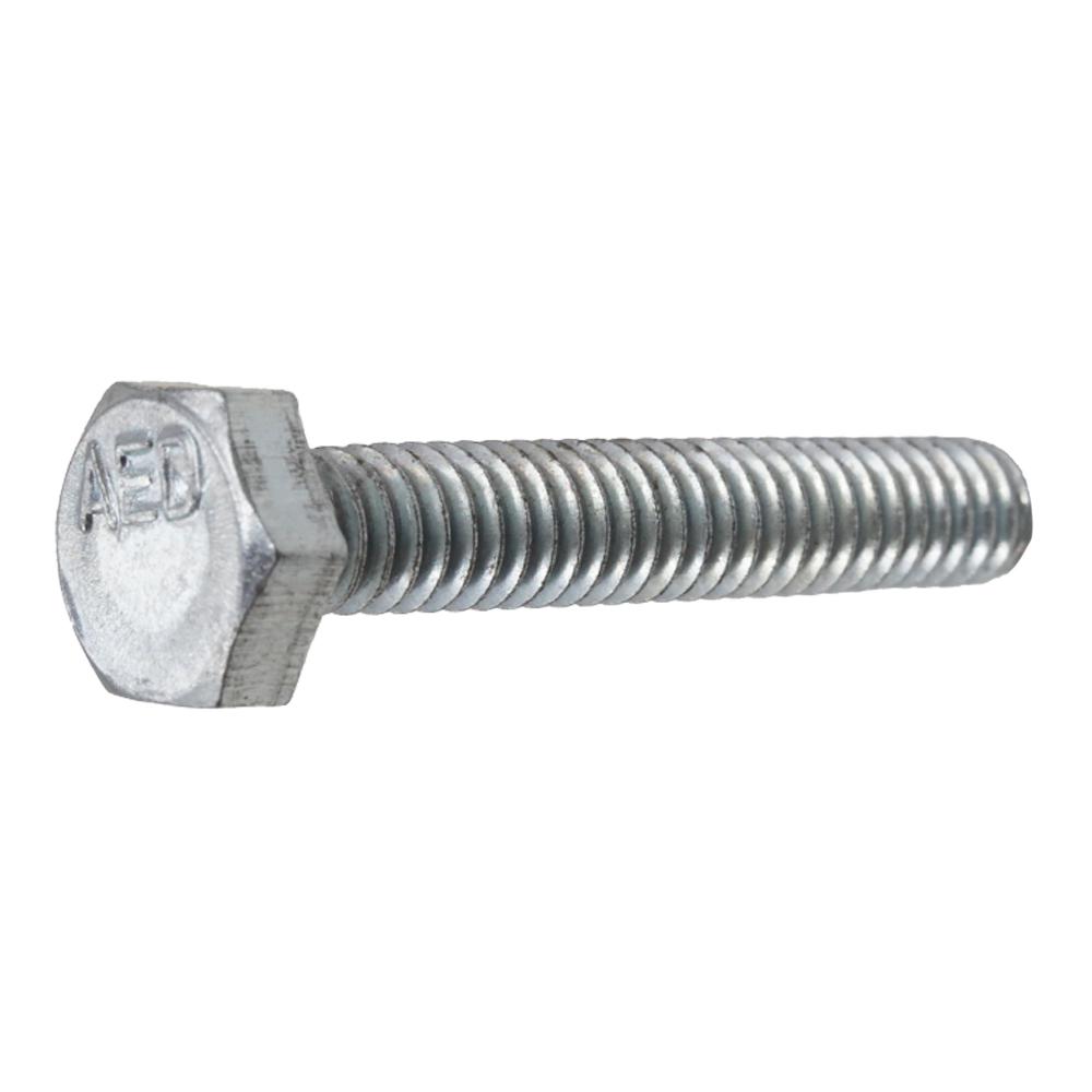 Everbilt 1 4 In X 1 1 2 In Zinc Plated Hex Bolt 100 Pack The Home Depot