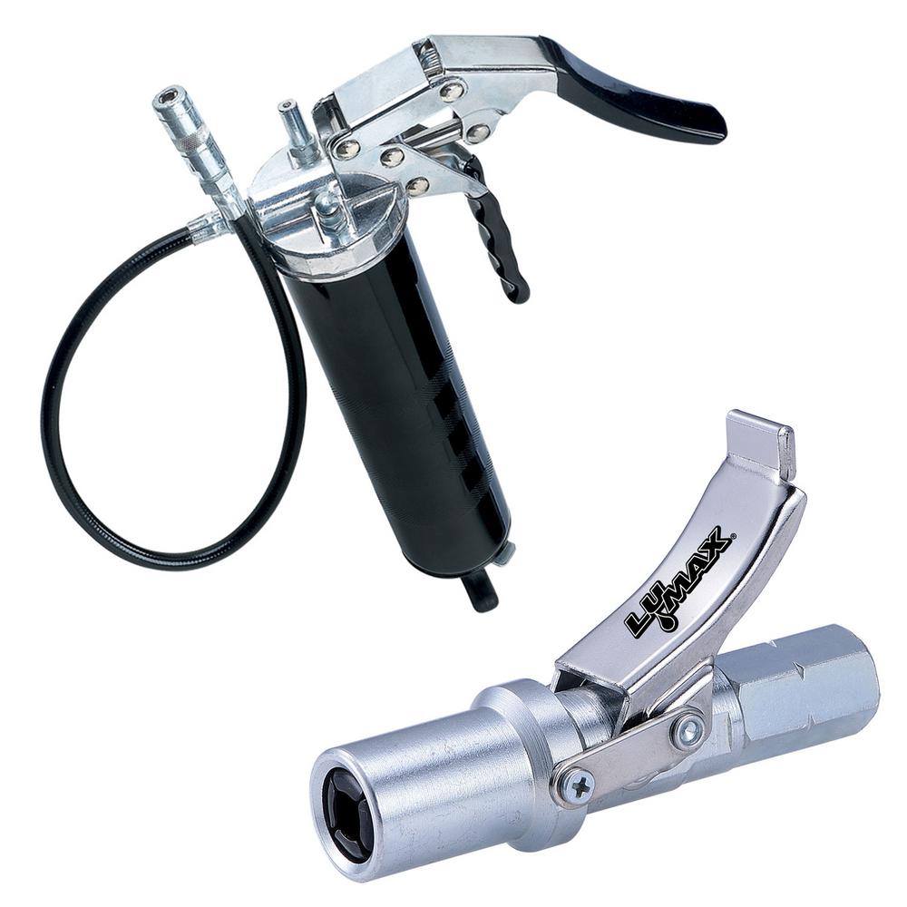 Lumax Pistol Grip Grease Gun and Quick Release CouplerLX11521403