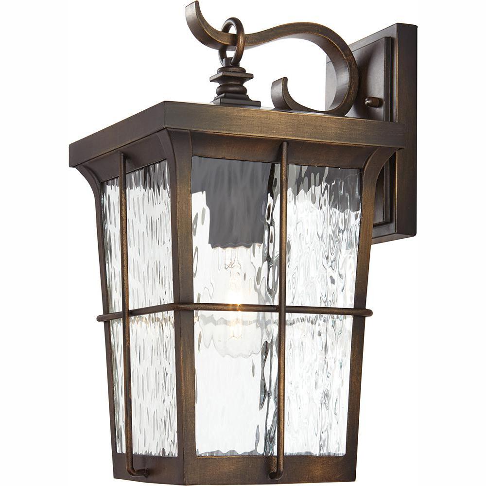  Home  Decorators  Collection  1 Light Golden Bronze Outdoor 7 